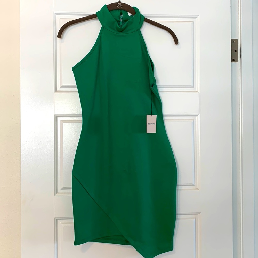Beautiful Green Superdown Dress in an XS.